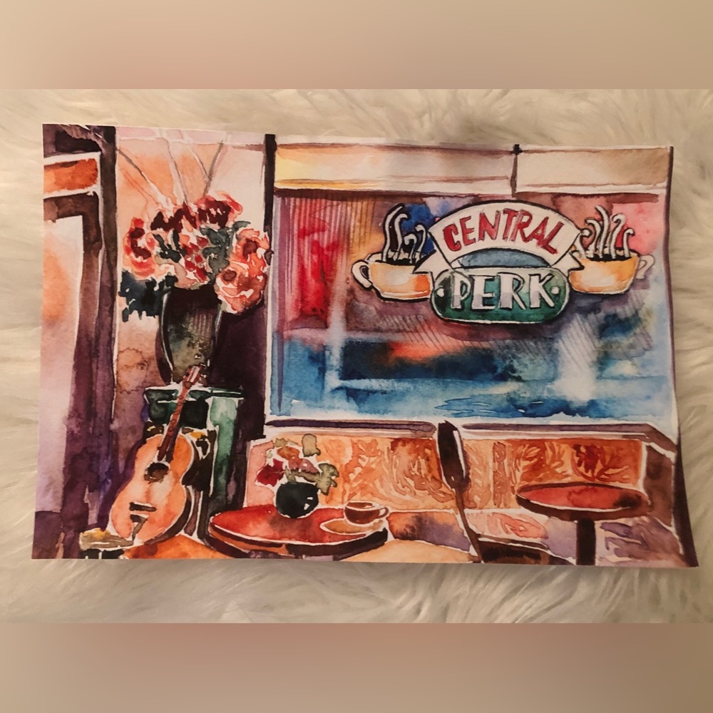 Coffee shop “Central Perk” print canvas wall art